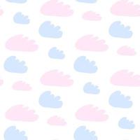 wolken naadloos patroon. vector ontwerp baby illustratie