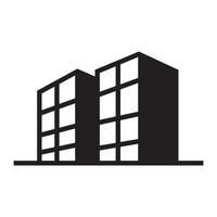 twin gebouw appartement onroerend goed logo symbool pictogram vector grafisch ontwerp illustratie idee creatief