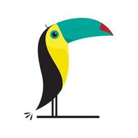 kleurrijk schattig vogel toekan neushoornvogel logo ontwerp vector grafisch symbool pictogram teken illustratie creatief idee