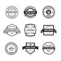 vintage badges logo sjabloon vector set