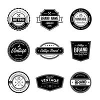 merkbadges in vintage stijl vector