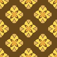 vintage geometrische naadloze patroon met bloemmotief. decoratieve achtergrond met witte bloemen op een roze achtergrond. vectorachtergrond. voor textiel, behang en uw ontwerp. vector