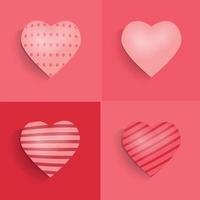 valentijns liefde ornament ontwerp vector