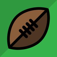 American Football vector pictogram