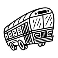 Stadsbus Transit voertuig vector pictogram