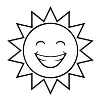 cartoon zon vector