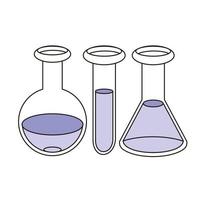 glazen lab set vector ontwerp