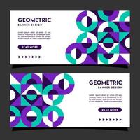 geometrisch patroon banner vector ontwerp