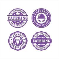 catering stempels ontwerp collectie logo vector