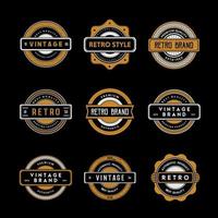 retro badges collectie vector