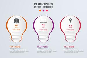 Infographic met stappen en opties vector