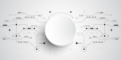 Vectorachtergrond in het concept technologie. vector