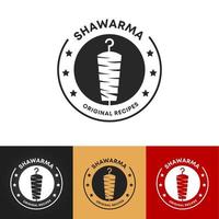 shoarma-logo voor restaurants en markten. vector