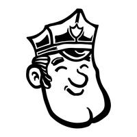 Cartoon Cop Politieagent vector