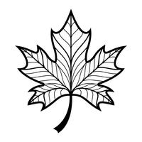 Herfst Maple Leaf vector logo