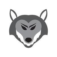 klein gezicht wolf logo ontwerp vector grafisch symbool pictogram teken illustratie creatief idee
