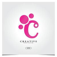 letter c overzicht logo premium elegante sjabloon vector eps 10