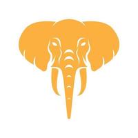 gekleurd gezicht olifant vintage logo symbool pictogram vector grafisch ontwerp illustratie idee creatief