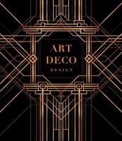 abstracte geometrische achtergrond, gouden great gatsby deco stijl, art deco omslag boekontwerp vector