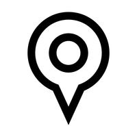 Geografische locatie Pin vector pictogram