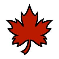 Herfst Maple Leaf vector logo