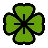 Lucky Irish Clover voor St. Patrick&#39;s Day vector