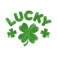 Lucky Irish Clover voor St. Patrick&#39;s Day vector