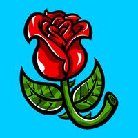 Mooie roze bloem vectorillustratie vector