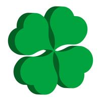 Lucky Irish Clover voor St. Patrick&#39;s Day vector