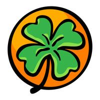 Lucky Irish Clover voor St. Patrick&#39;s Day vector