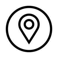 Geografische locatie Pin vector pictogram