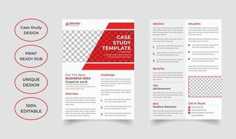 creatief case study-sjabloonontwerp vector