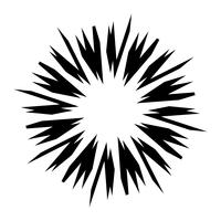 Exploderende vuurwerk logo vector pictogram