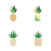 ananas logo vector afbeelding achtergrond