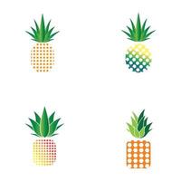 ananas logo vector afbeelding achtergrond