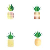 ananas logo vector afbeelding achtergrond