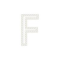 f touw pictogram vector illustratie sjabloon