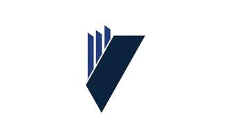 abstracte creatieve abstracte financiën symbool ontwerpsjabloon met marine en blauwe kleur logo pictogram vector geïsoleerd