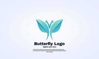 voorraad vlinder logo ontwerp vector illustratie kleurverloop