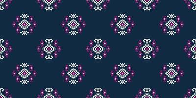 etnische bloem achtergrond. naadloos patroon in tribal, volksborduurwerk en Mexicaanse stijl. Azteekse geometrische kunst ornament print.design voor tapijt, behang, kleding, inwikkeling, stof, hoes, textiel vector