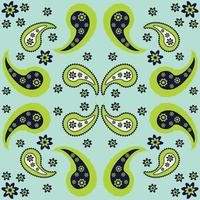 bloemenpatroon paisley stijl paisley print doodle achtergrond vector