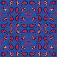 bloemenpatroon paisley stijl paisley print doodle achtergrond vector