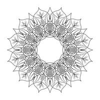 mandala-vormig cirkelvormig patroon met de nieuwste kunst vector