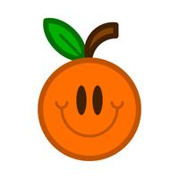 Oranje fruitillustratie vector