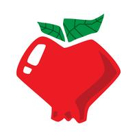 Apple cartoon vector pictogram