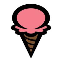 Ice Cream Cone vector pictogram