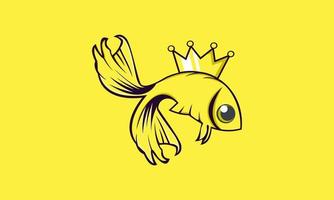 voorraad vctor abstracte koning betta vis esport mascotte logo afbeelding vector