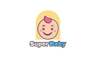 voorraad vectorillustratie super baby logo sjabloon ontwerp vector