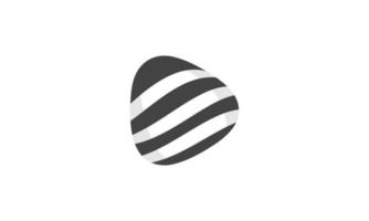 creatieve driehoek zwart wit kleur logo modern zakelijk bedrijf vector