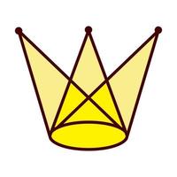 kroon verlichting theater logo vector pictogram illustratie ontwerp